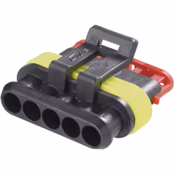 enquête Contenu: 1 pc(s) Nbr de rangées: 1 Nbr total de pôles: 5 description Les connecteurs AMP SUPERSEAL 1,5 sont tout part ...