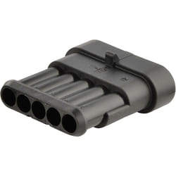 Te Connectivity - Boîtier pour contacts mâles série AMP-Superseal 1.5mm 282107-1 Nbr total de pôles 5 Pas: 6 mm 1 pc(s) D13989