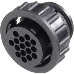 Te Connectivity - 182642-1 Cosse cylindrique mâle femelle, droit Nombre total de pôles: 16 Série (connecteur rond): cpc 1
