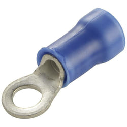 Te Connectivity - Cosse à oeillet plasti grip 34163 Section max.: 2.60 mm² ø du trou: 8.5 mm partiellement isolé bleu 1 pc(s) D10085