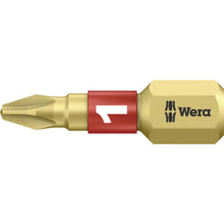 Wera - embout cruciforme ph 1 05 056400 001 acier à outils allié, revêtement diamanté forme (embouts): d 6.3