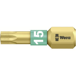 Embout Torx t 15 Wera 05 066102 001 Acier à outils allié, revêtement diamanté Forme (embouts): d 6.3 1 pc(s)