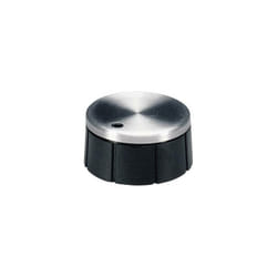 Tête de bouton rotatif OKW A1624260 aluminium, noir (ø x h) 24 mm x 12.4 mm 1 pc(s) D94823