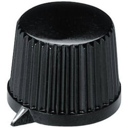 Tête de bouton rotatif OKW A1313540 noir (ø x h) 20 mm x 15.4 mm 1 pc(s)