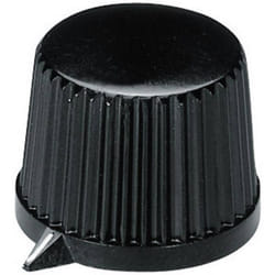 Tête de bouton rotatif OKW A1313560 noir (ø x h) 20 mm x 15.4 mm 1 pc(s)