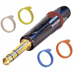 Informations techniques Adapté pour connecteur : jack mâle 6.35 mm Neutrik Couleur : marron, rouge, orange, jaune, vert, bleu ...