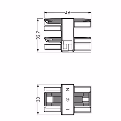 Wago 770-607 bornier 3P Noir