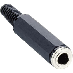 Jack 6.35 mm femelle, droit Lumberg KLKM 3 Nombre de pôles: 2 mono noir 1 pc(s) D26675