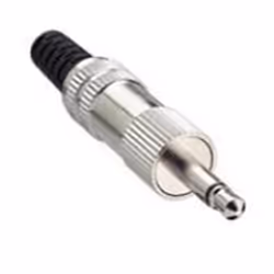 Lumberg LUM-KLS22, 3.5mm, Noir, Argent, Synthétique ABS, Alliage acier-nickel, PVC, Caoutchouc, Nickel, 9,5 mm, 9,5 mm