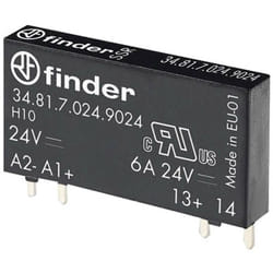 Finder - Relais à semi-conducteurs 34.81.7.060.9024 Tension de contact (max.): 33 v/dc à commutation instantanée 1 pc(s)