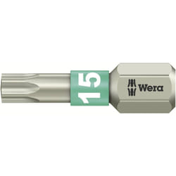 Embout torx t 15 Wera 05071033001 acier inoxydable forme (embouts): d 6.3