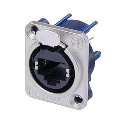 Neutrik NE8FDV connecteur de fils RJ-45 Noir, Argent