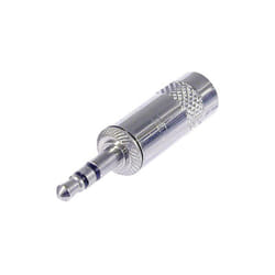 Rean - Jack 3.5 mm mâle, droit av nys 231 Nombre de pôles: 3 stéréo argent 1 pc(s) D18494