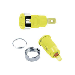 Douille de sécurité femelle Ø douilles 4 mm Stäubli SLB4-F 23.3000-24 jaune 1 pc(s) D29785
