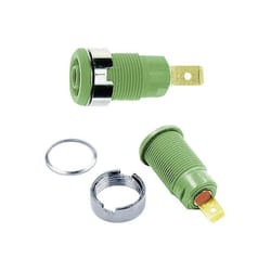 Stäubli - Douille de sécurité embase femelle ø douilles 4 mm SLB4-F6,3 23.3060-25 vert 1 pc(s) D27093