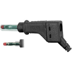 Stäubli - Fiche mâle à lamelle XZGL-425 ø de la broche: 4 mm XZGL-425 66.9328-20 vert, jaune 1 pc(s)