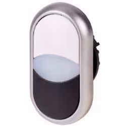Eaton M22-DDL-WS, Bouton, Noir, Titane, Blanc, Plastique, IP66, 32,2 mm, 54,7 mm