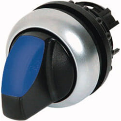 Eaton M22-WRLK-B commutateur électrique Commutateur à bascule Noir, Bleu, Argent