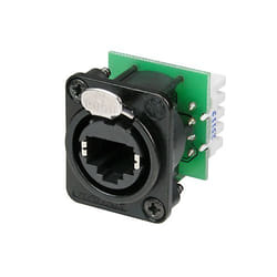 Neutrik NE8FDV-YK-B connecteur de fils RJ-45 Noir