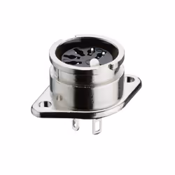 Lumberg 0107 03, DIN 3 poles, Noir, Argent, 30 mΩ, 60 V, 4 A