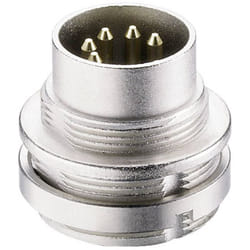 Lumberg - din embase mâle verticale 0314 08-1 Nombre de pôles: 8 argent 1 pc(s)