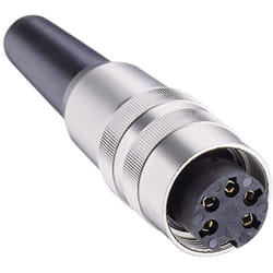 DIN femelle, droit Lumberg KV 80 Nombre de pôles: 8 argent 1 pc(s)