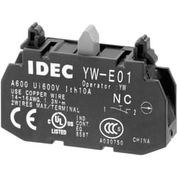 YW-E01 Élément de contact 1 nf (r) à rappel 240 v/ac 1 pc(s) D77679 - Idec