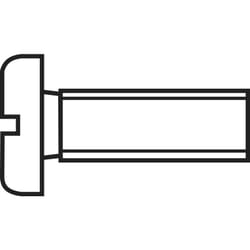 Toolcraft - Vis cylindrique 888680 1 pc(s) M2.5 10 mm tête cylindrique plat acier n/a C66867