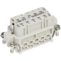 Harting - 09200102812 Insert femelle Han® a 10 + pe raccord à vis 1 pc(s)