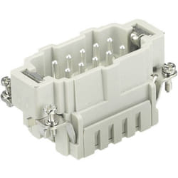 09330102616 Insert mâle Han® e 10 + pe cage à ressort 1 pc(s) - Harting