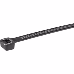 Panduit Cable Tie, 7.4"L (188mm), Standard, Nylon, Natural, 1000pc