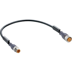 Lumberg Automation - Connecteur confectionné pour capteurs/actionneurs M12 rst 5-RKT 5-228/1M-1 mâle, droit, femelle, dro