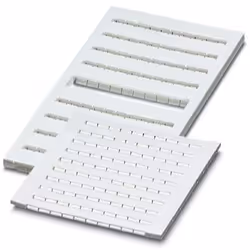 Phoenix Contact ZBFM 5/WH,LGS:1-120, Marqueurs de bornier, 10 pièce(s), Blanc, -40 - 100 °C, 5 mm