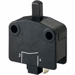 Informations techniques Connexion (composants) : cosses plates 6.3 mm Couleur boîtier/bouton : noir Courant de commutation (m ...