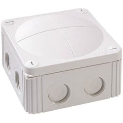 Boite de derivation Wiska Boîte de dérivation 10060531 (L x l x H) 110 x 110 x 66 mm gris clair (RAL 7035) IP66/IP67