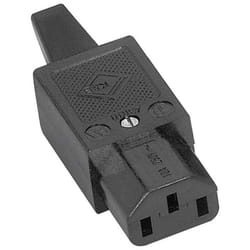 KB - Connectique pour appareils réfrigérants série (connecteur réseau) 43R k & b 43R011311 femelle, droit Nombre total de pô - noir