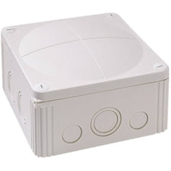 Boîte de dérivation Wiska 10060702 (l x l x h) 140 x 140 x 82 mm gris clair (ral 7035) IP66/IP67