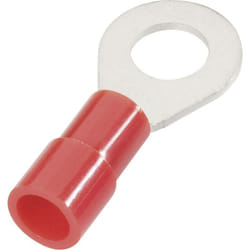 Cimco - 180024 Cosse à oeillet Section max.=1 mm² ø du trou=4.3 mm partiellement isolé rouge 1 pc(s) D28276