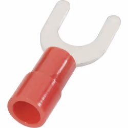enquête rouge Section max.: 10 mm² description Cosse fourche pré-isolée. . . Couleur: rouge. Section (détails): 10 mm². fabri ...