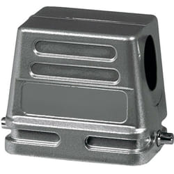 Amphenol - C146 21R010 500 1 boîtier de tulle 2 étrier transversal, 1 sortie de câble sur le côté, bas de forme 1 pièce