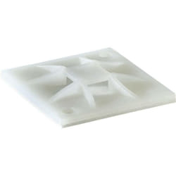 HellermannTyton QM20A-PA66-NA-C1 Embase de fixation autocollant, vissable 151-10904 4 voies, sans halogène naturel 1 pc(s) S19496