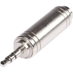 Adaptateur Hicon HI-JS3JS6-MF [1x Jack mâle 3.5 mm - 1x Jack femelle 6.35 mm] argent