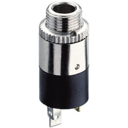 Hicon - Jack 2.5 mm embase femelle, verticale HI-J25SEF Nombre de pôles: 3 stéréo argent 1 pc(s)
