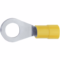 enquête 4 - 6 mm² description Cosse à œillet (cosse ronde) pré-isolée. . . Couleur: jaune. Section (détails): 4 - 6 mm². fabr ...