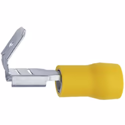 enquête jaune 6.3 mm x 0.8 mm 4 mm² - 6 mm² description Cosse clip pré-isolée avec reprise. Section (détails): 4 - 6 mm². Mod ...