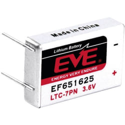Pile spéciale LTC-7PN lithium EVE 232542 picots à souder en u 3.6 v 750 mAh 1 pc(s)