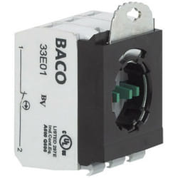 BACO 333E20 Élément de contact avec adaptateur de fixation 2 NO (T) à rappel 600 V 1 pc(s)