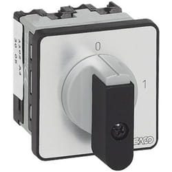 Baco - NB02AQ1 Interrupteur sectionneur 16 a 1 x 90 ° gris, noir 1 pc(s)
