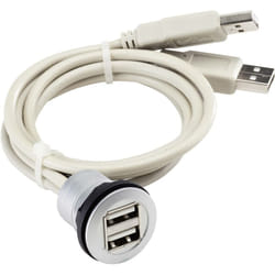 Schlegel - Cordon double embase femelle usb 2.0 type a vers 2 mâles usb 2.0 type a 0.60 m RRJ2USB D28070