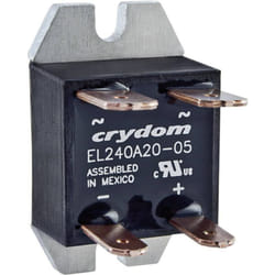 Relais à semi-conducteurs EL240A5-12 5 a Tension de contact (max.): 280 v/ac à commutation au zéro de tension 1 - Crydom